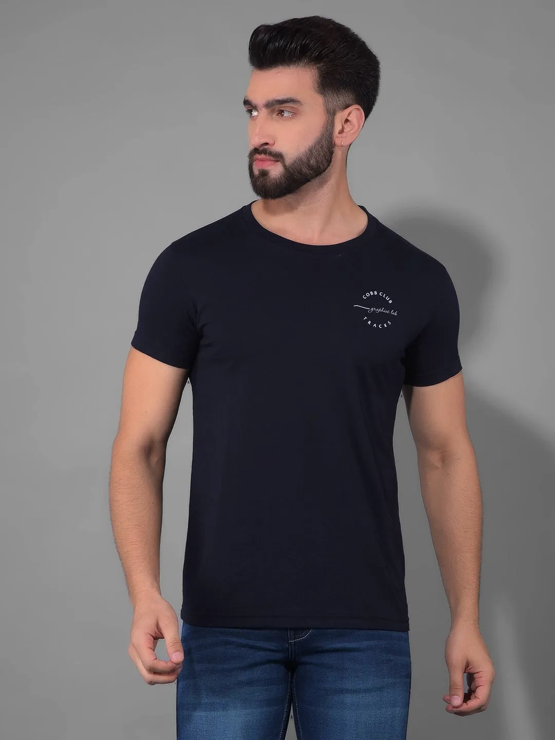 COBB MEN'S PACK OF 3 PRINTED ROUND NECK COMBO T-SHIRT