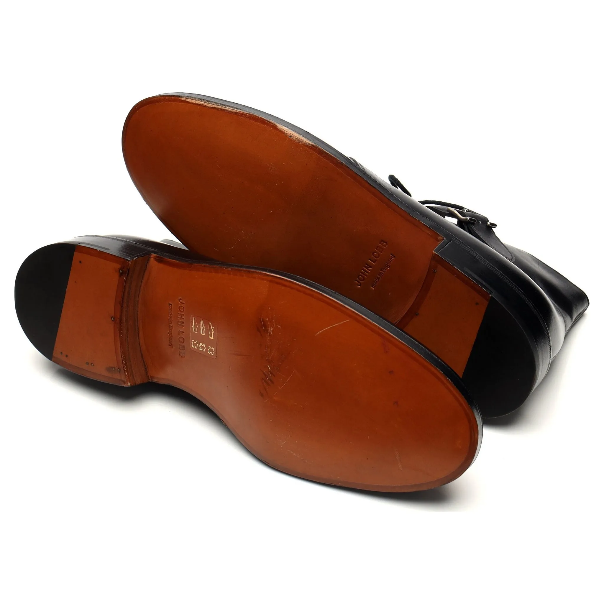 'Combe' Black Leather Buckle Boots UK 8 EE