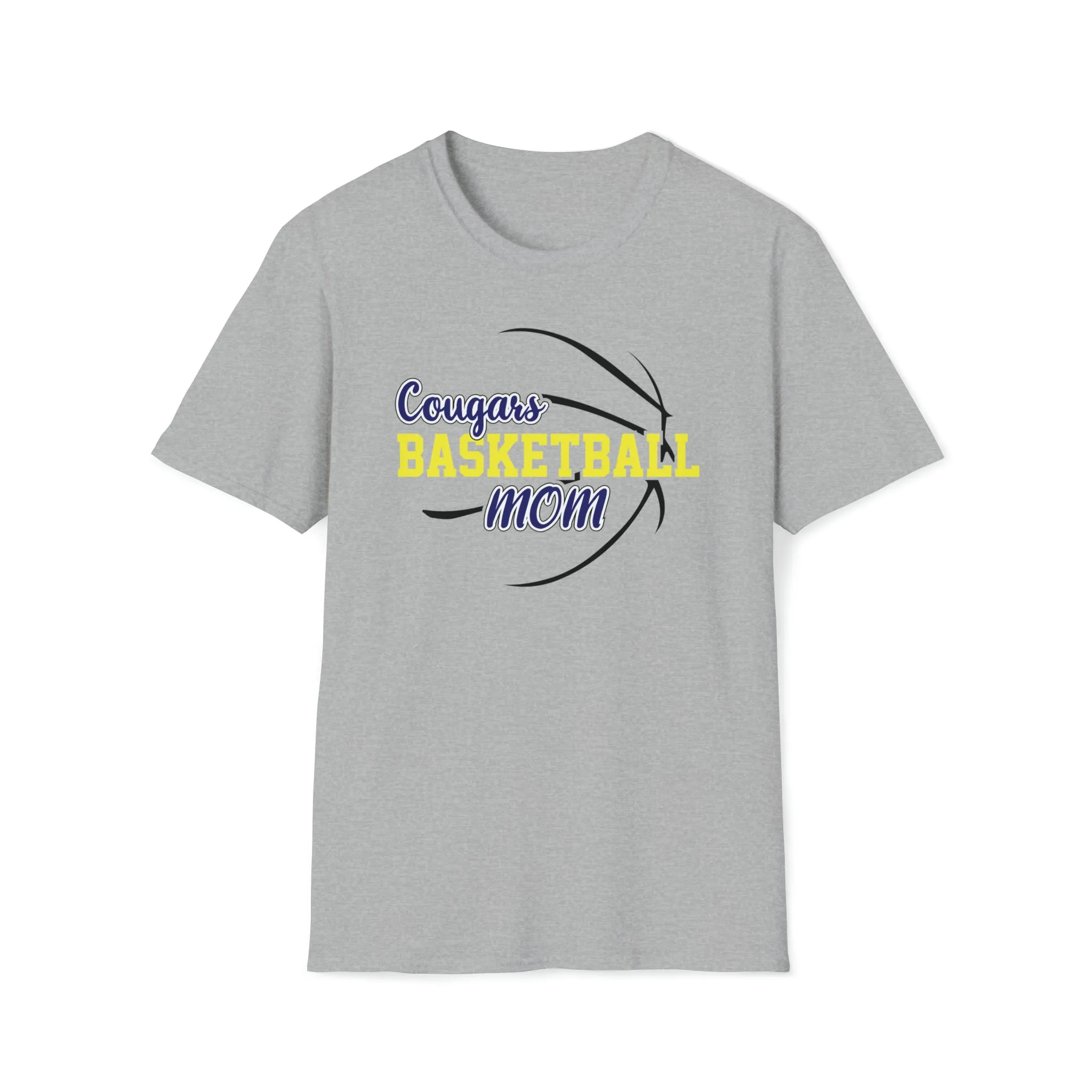 Cougars Basketball Mom Unisex Softstyle T-Shirt