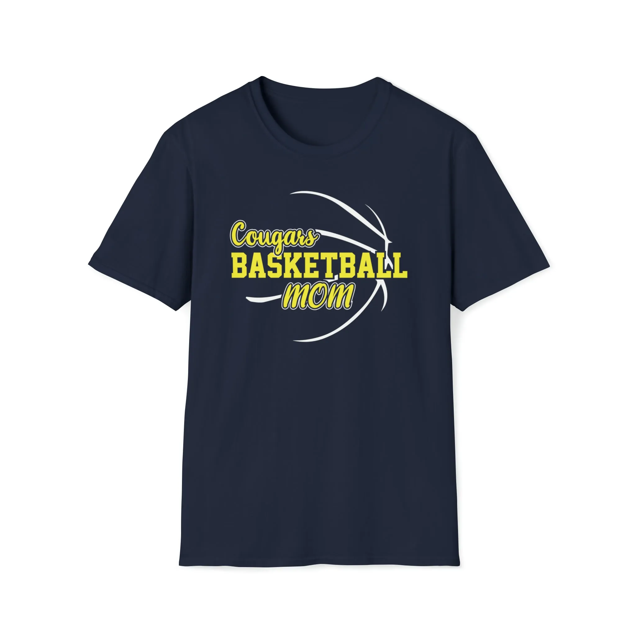 Cougars Basketball Mom Unisex Softstyle T-Shirt