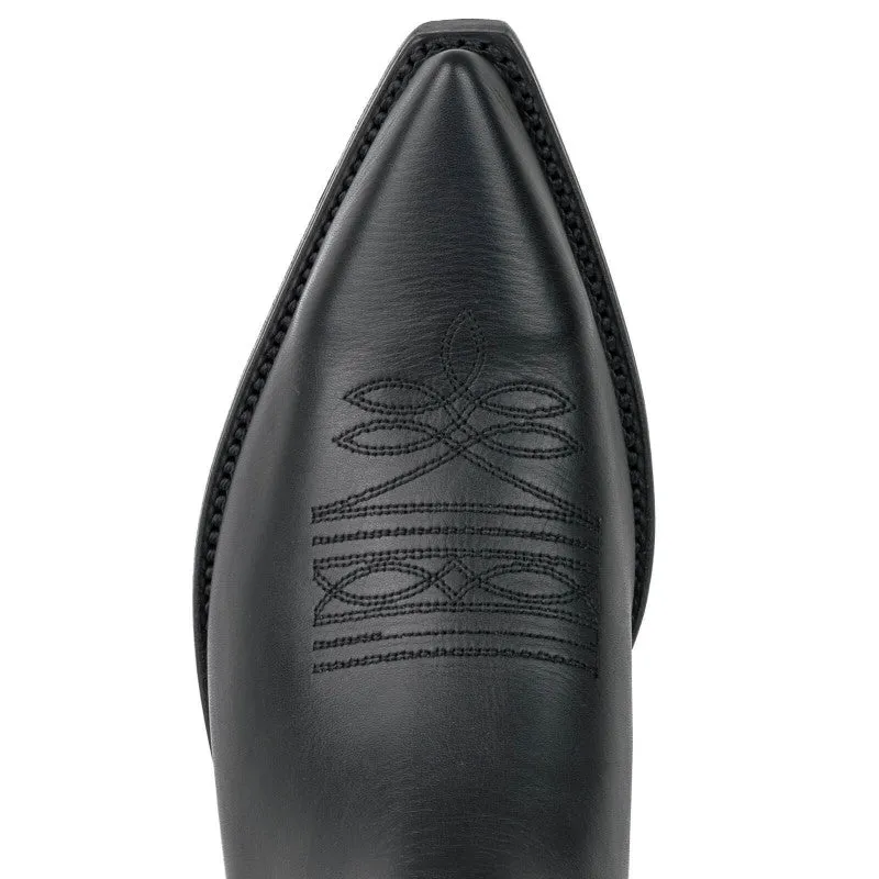 Cowboy Boots for Women and Men Handcrafted in Black Leather 1920 Texans