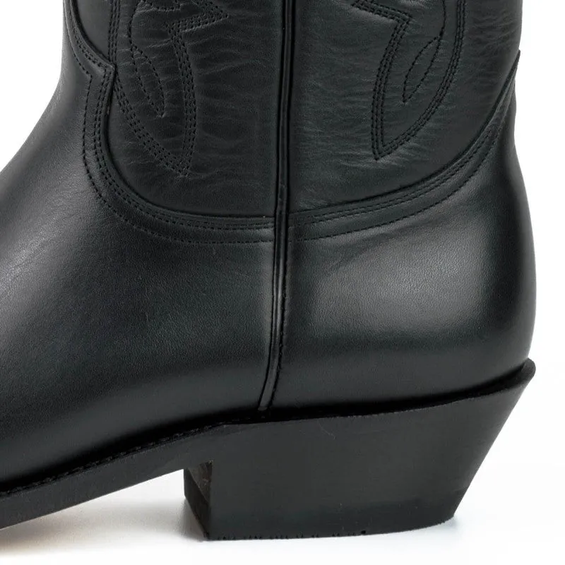 Cowboy Boots for Women and Men Handcrafted in Black Leather 1920 Texans