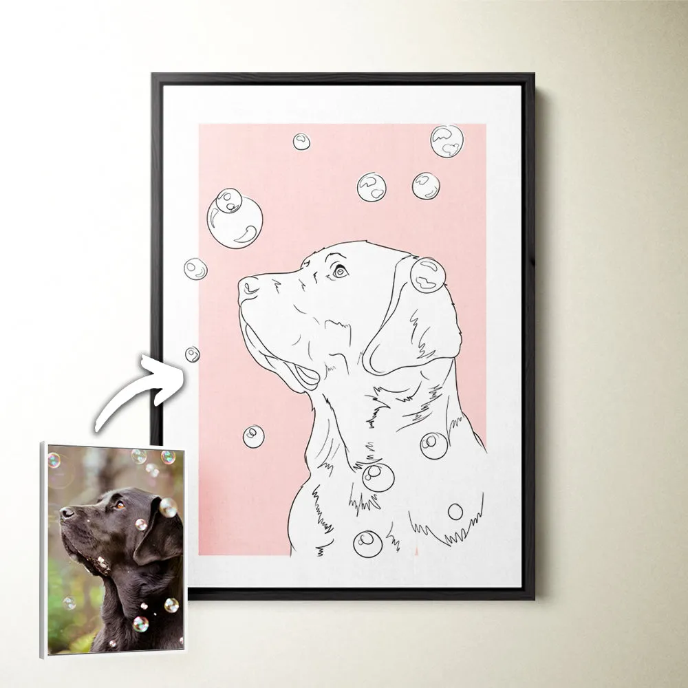 Custom Modern Pet Sketch
