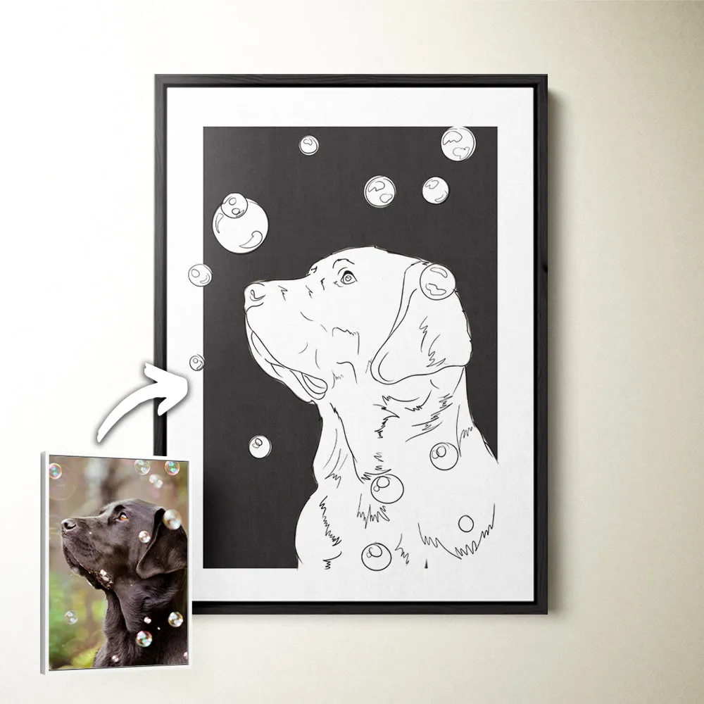 Custom Modern Pet Sketch