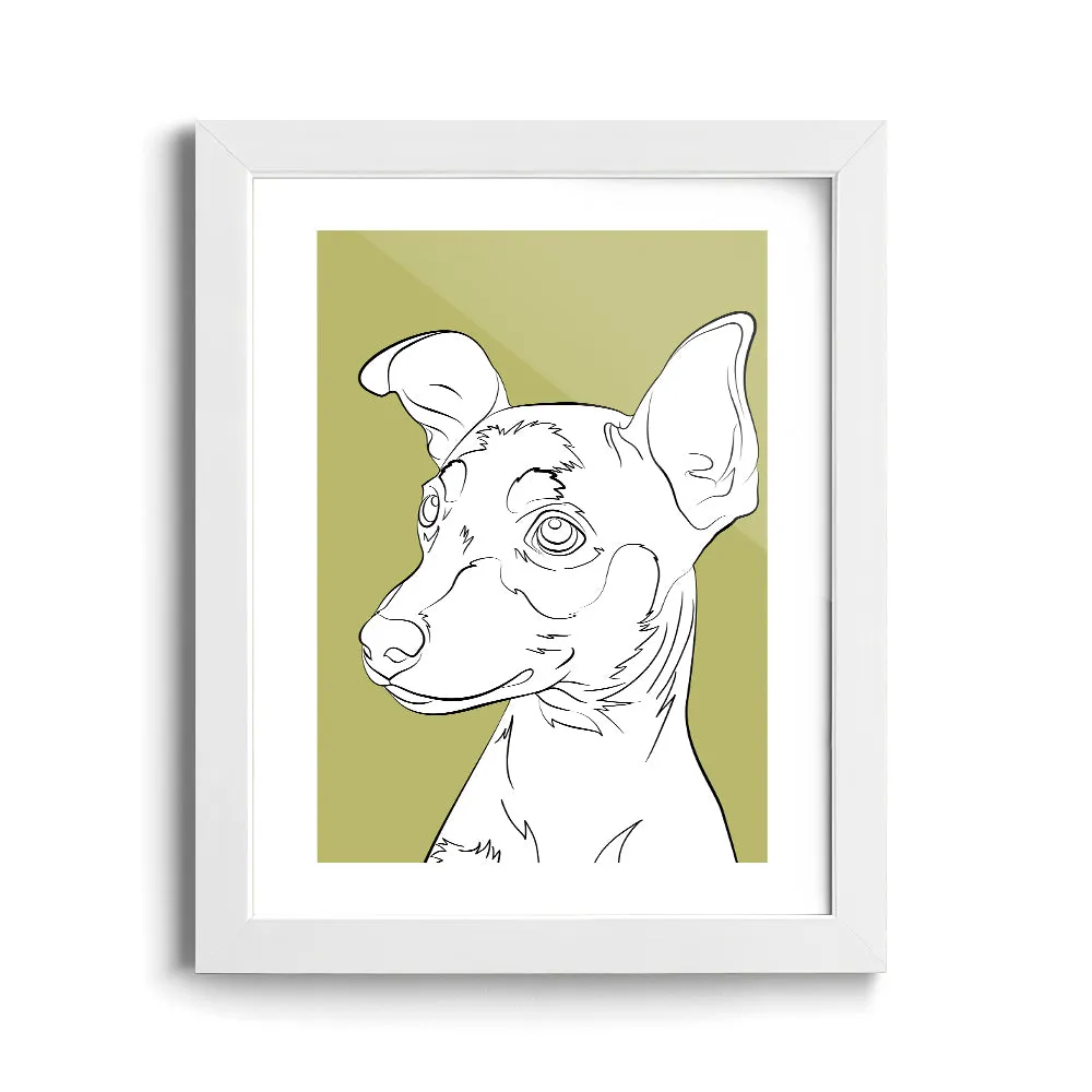 Custom Modern Pet Sketch