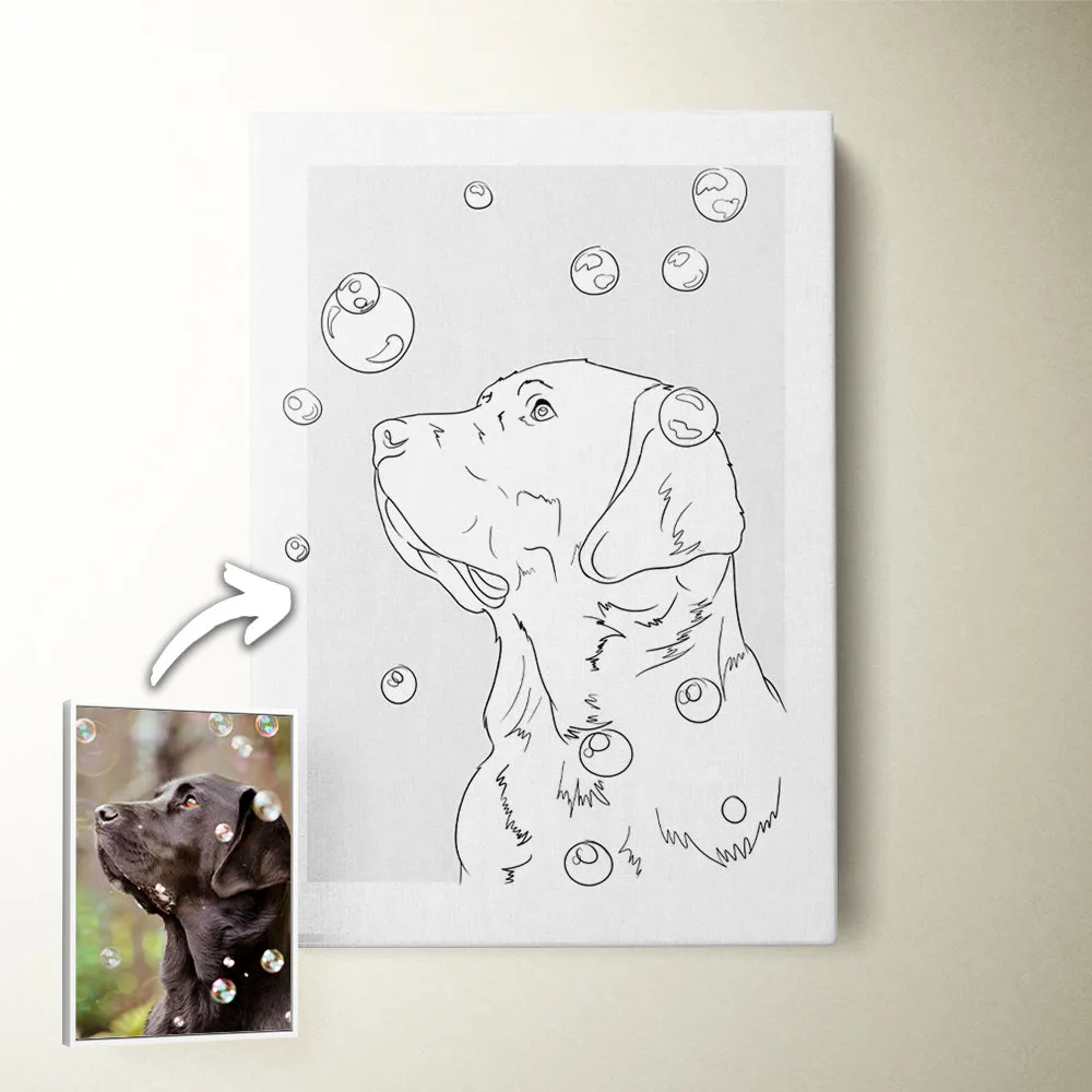 Custom Modern Pet Sketch