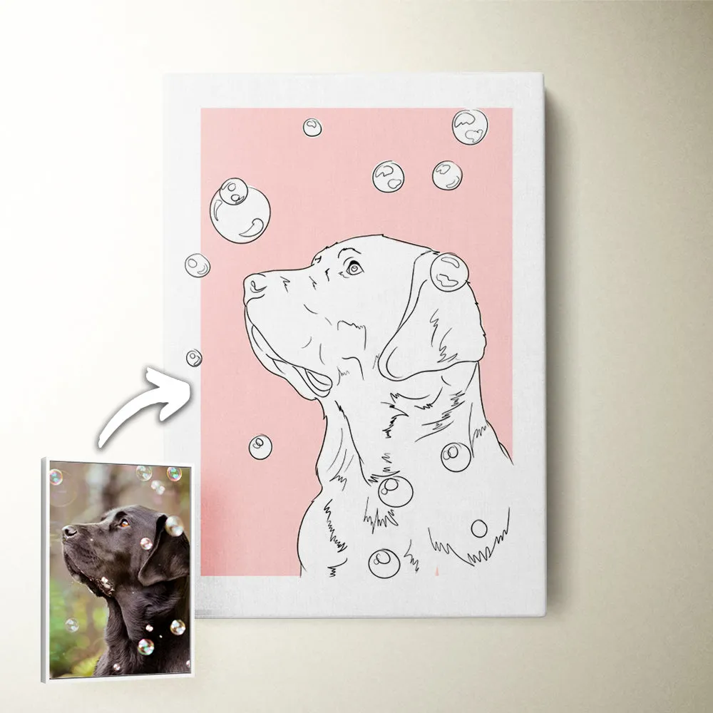 Custom Modern Pet Sketch