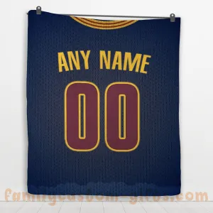 Custom Premium Quilt Blanket Cleveland Jersey Basketball Personalized Quilt Gifts for Her & Him