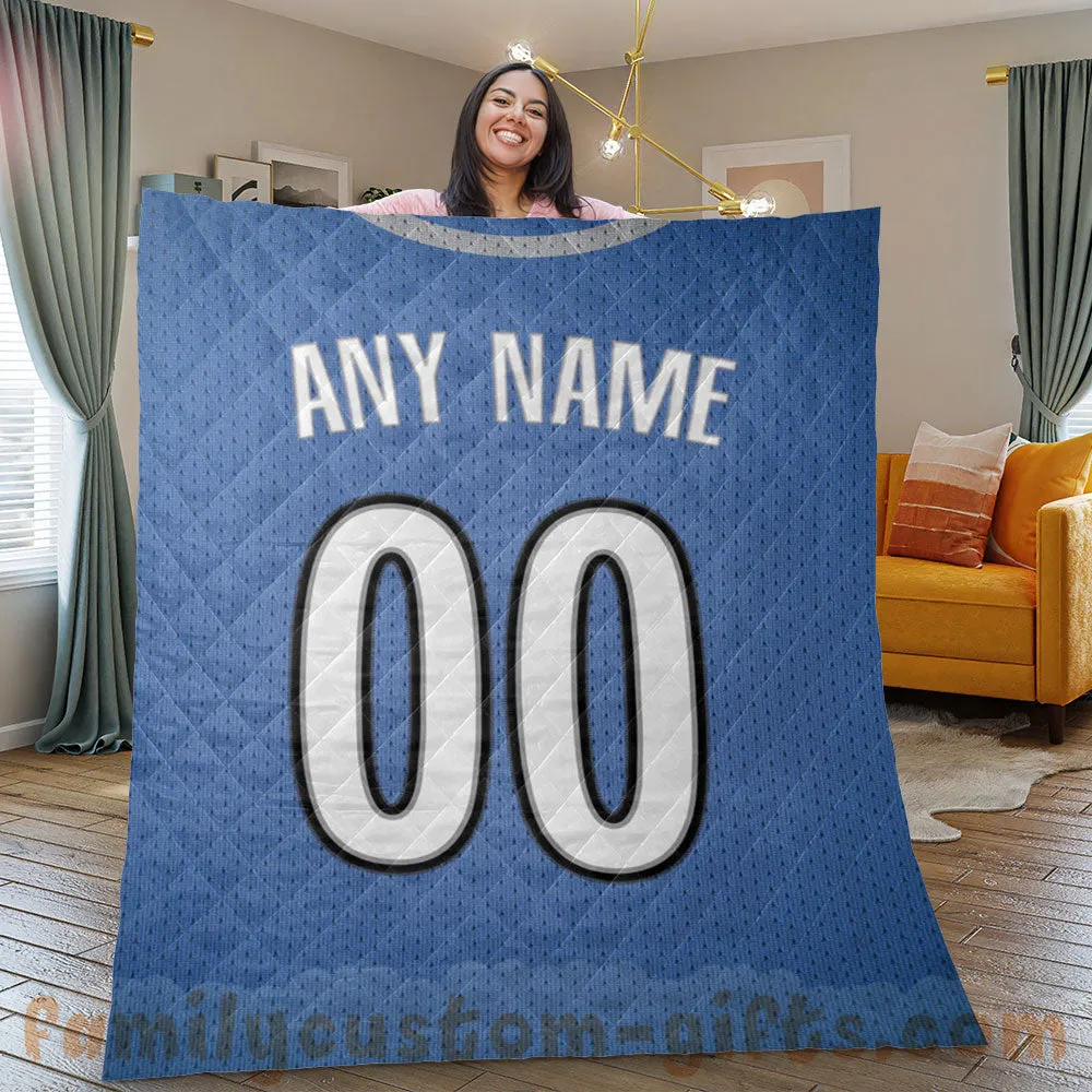 Custom Premium Quilt Blanket Minnesota Jersey Basketball Personalized Quilt Gifts for Her & Him