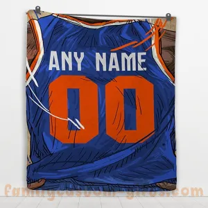 Custom Premium Quilt Blanket New York Jersey Basketball Personalized Quilt Gifts for Her & Him