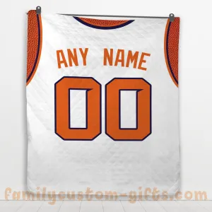 Custom Premium Quilt Blanket Phoenix Jersey Basketball Personalized Quilt Gifts for Her & Him