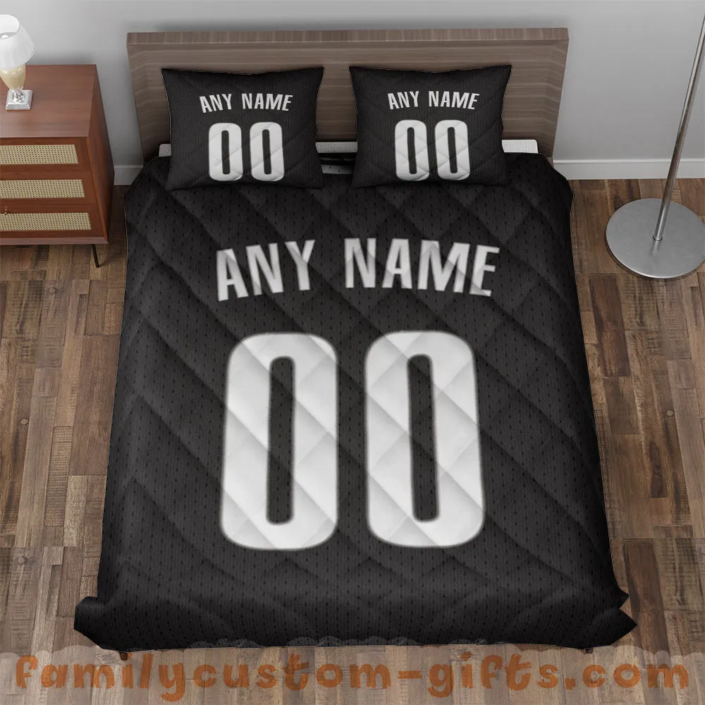 Custom Quilt Sets Brooklyn Jersey Personalized Basketball Premium Quilt Bedding for Boys Girls Men Women