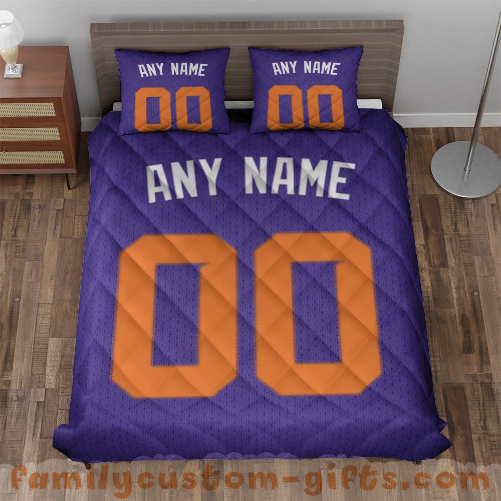 Custom Quilt Sets Phoenix Jersey Personalized Basketball Premium Quilt Bedding for Boys Girls Men Women