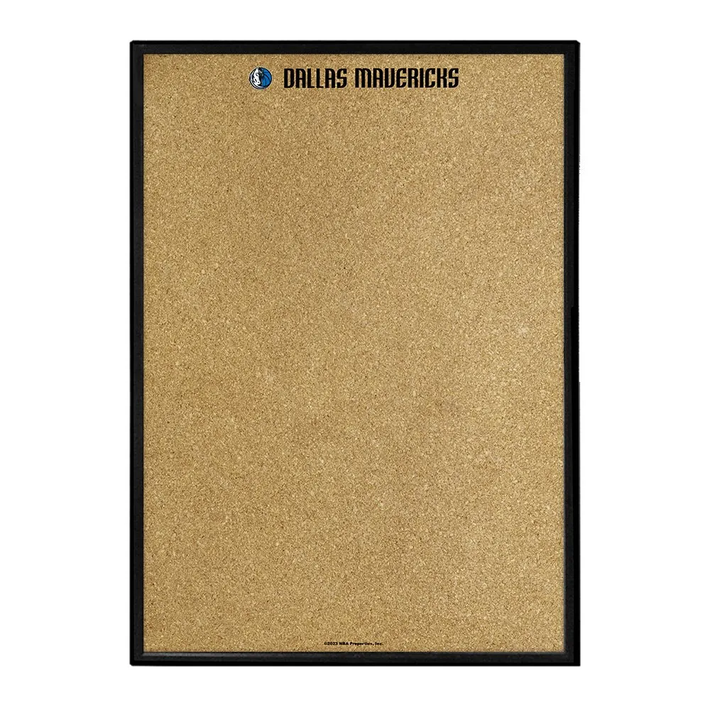 Dallas Mavericks: Framed Corkboard