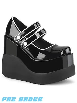 DEMONIA VOID-37 - BLACK PATENT ✰ PRE ORDER ✰