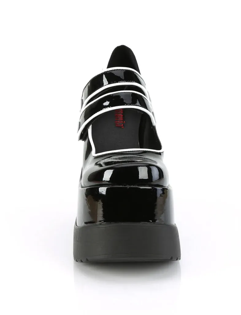 DEMONIA VOID-37 - BLACK PATENT ✰ PRE ORDER ✰