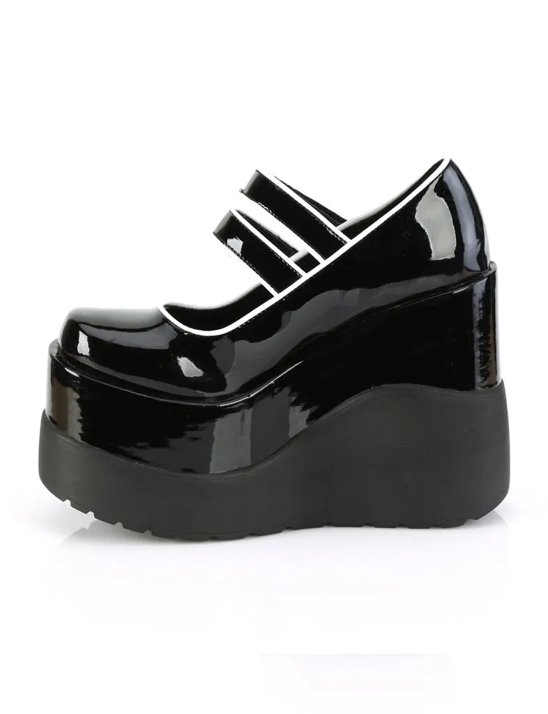 DEMONIA VOID-37 - BLACK PATENT ✰ PRE ORDER ✰