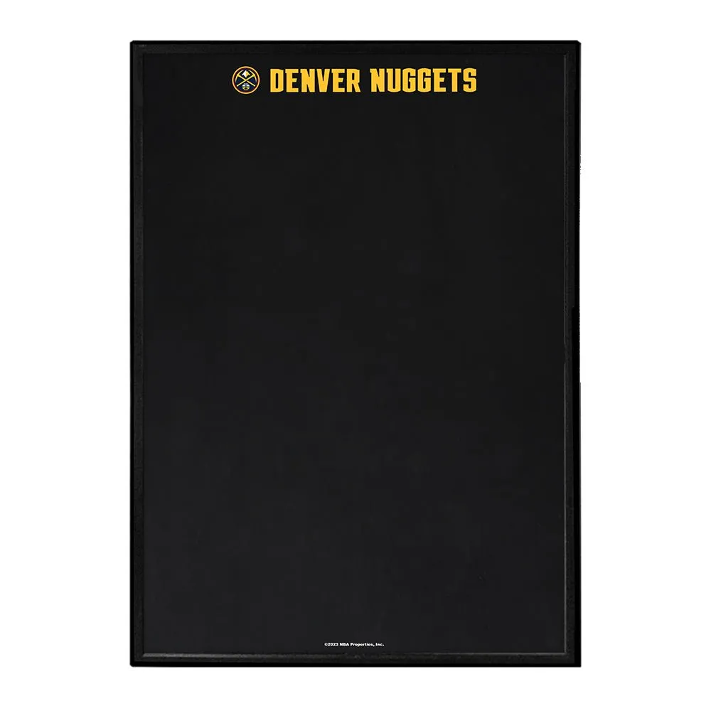 Denver Nuggets: Framed Chalkboard