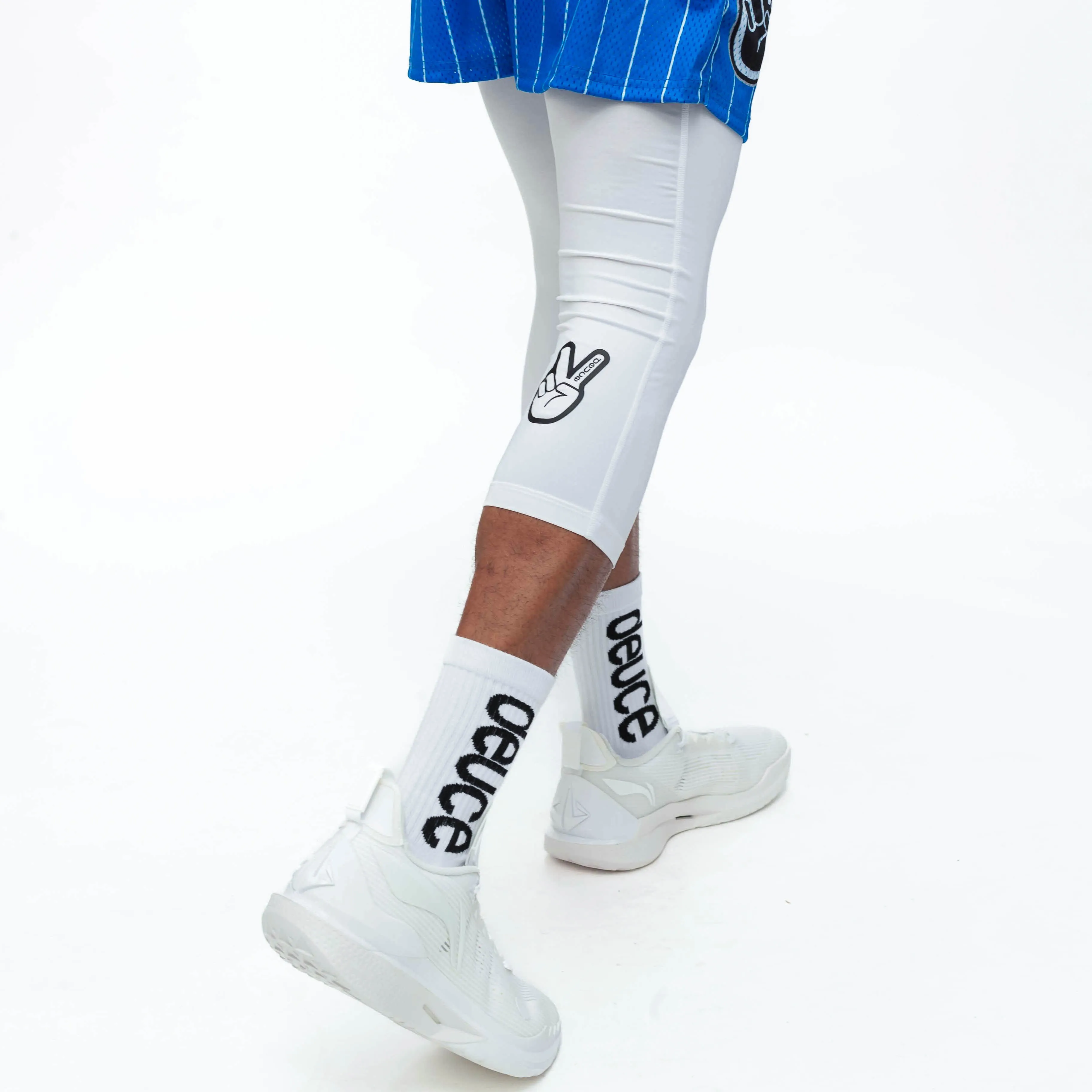 DEUCE 3/4 BASKETBALL TIGHTS | White