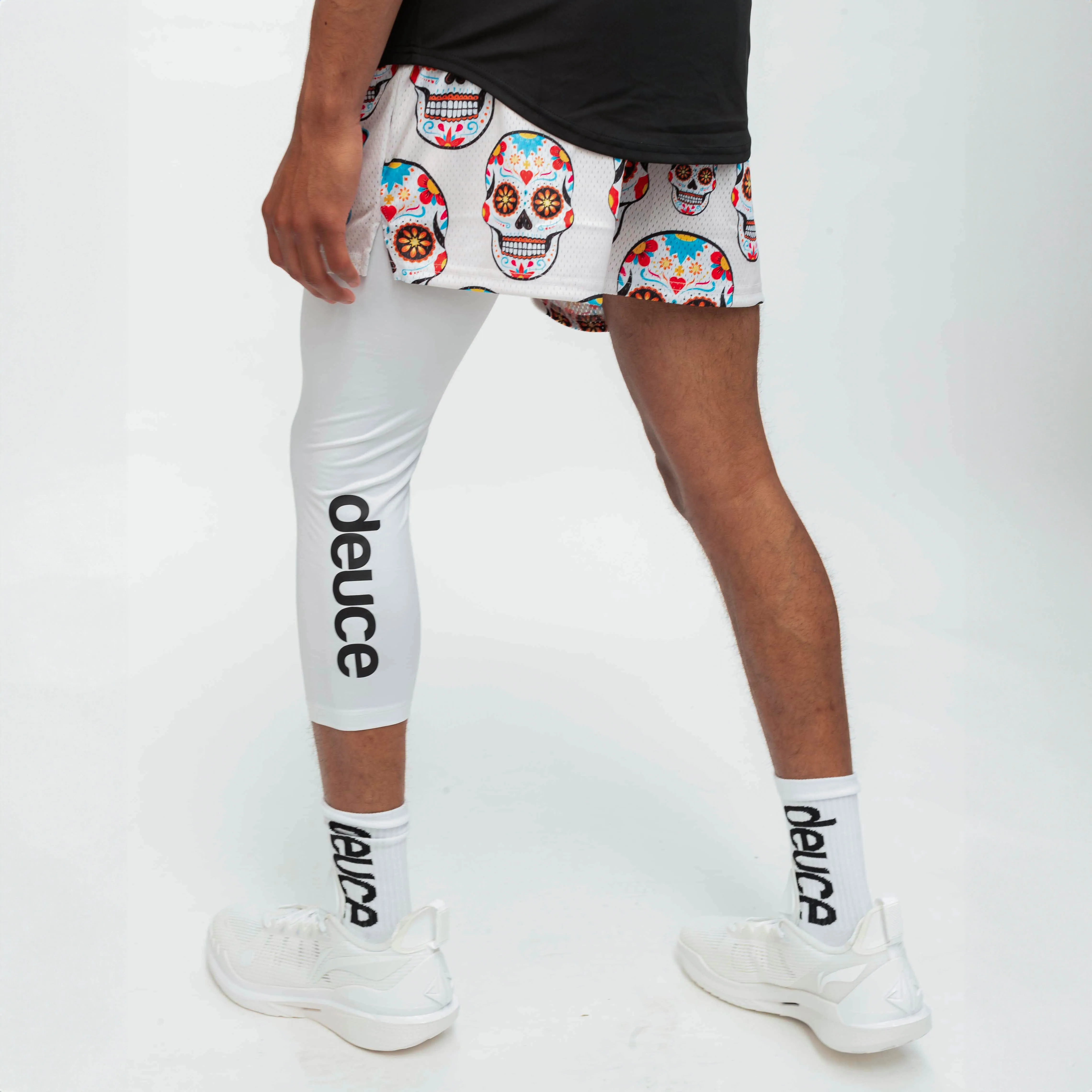 DEUCE ONE LEGGED TIGHTS | White