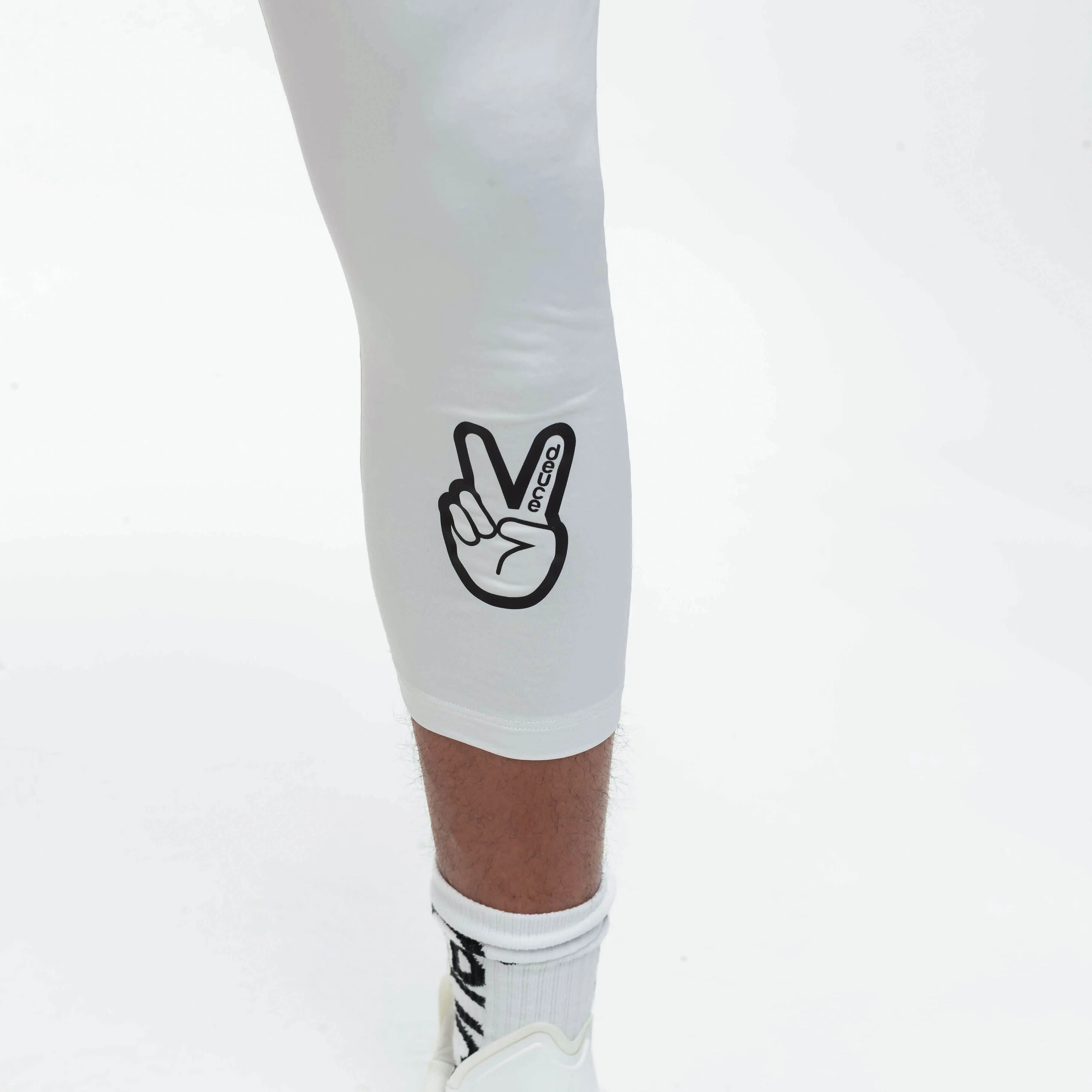 DEUCE ONE LEGGED TIGHTS | White