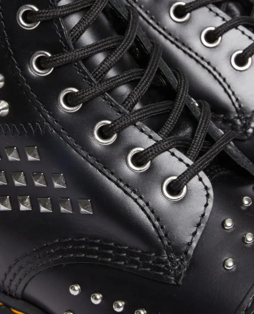 Dr. Martens 1460 Studded Zip Atlas Leather Lace Up Boots