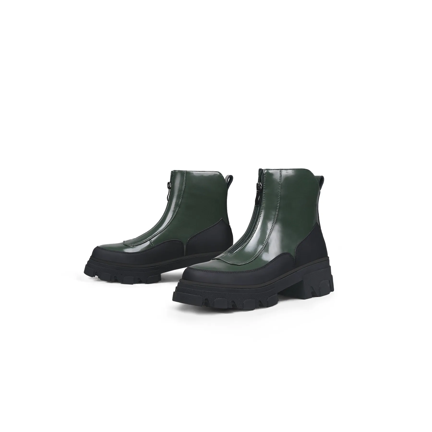 Duck Green Leather Chelsea Boot