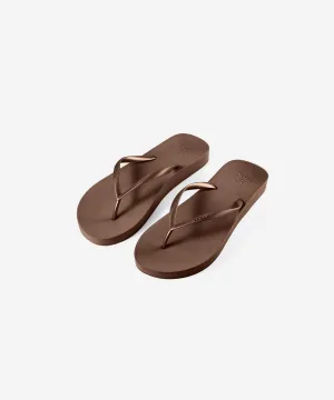 EEGO Ladies Flip Flop, in Brown