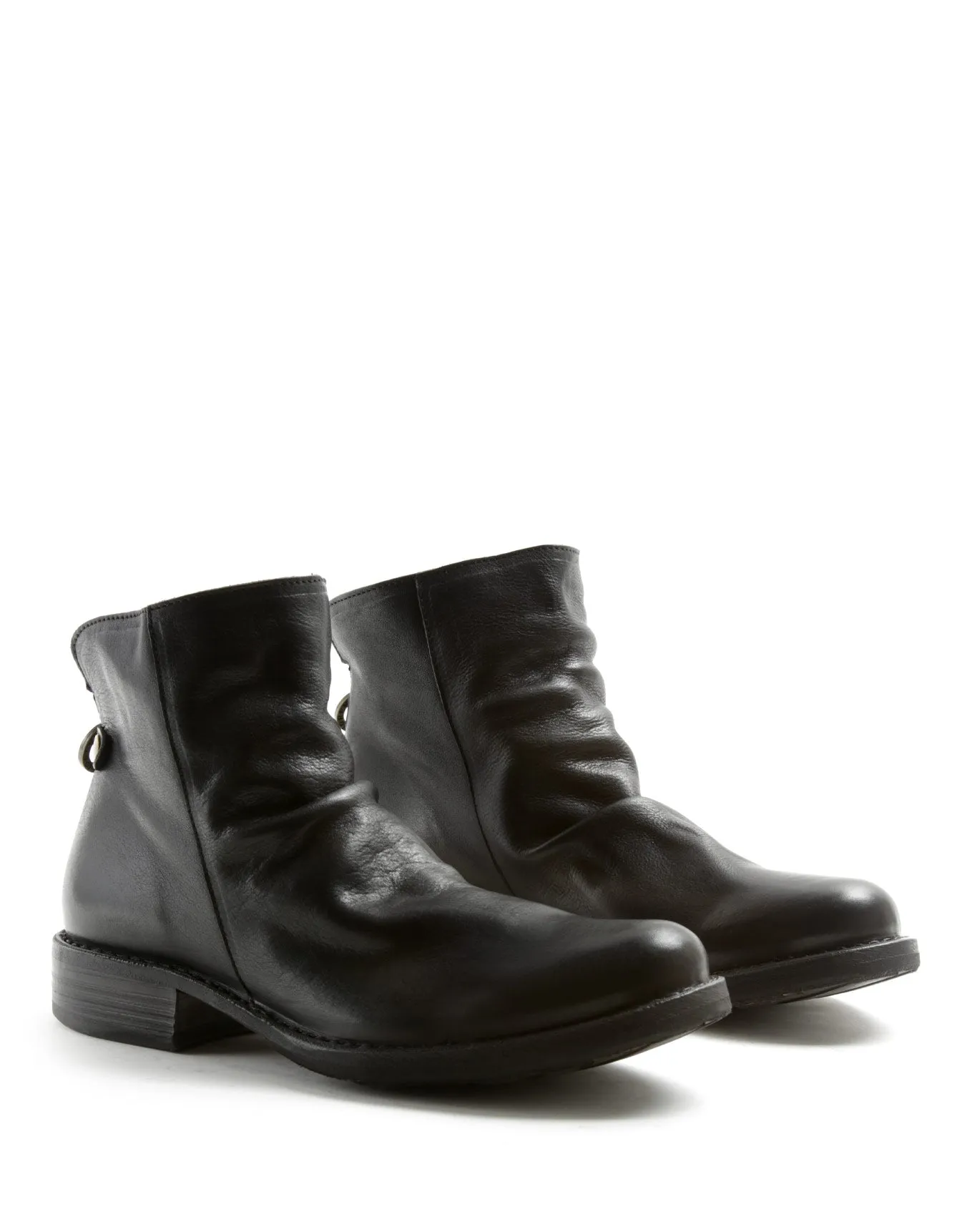 ELINA Black Leather Boots