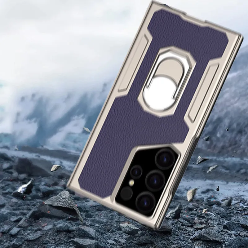 Fashion Flip Ring Stand Phone Case with Card Holder