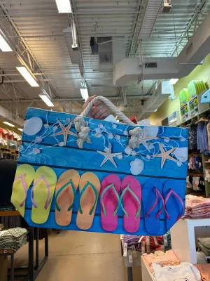 Flip Flop Vacation Beach Bag