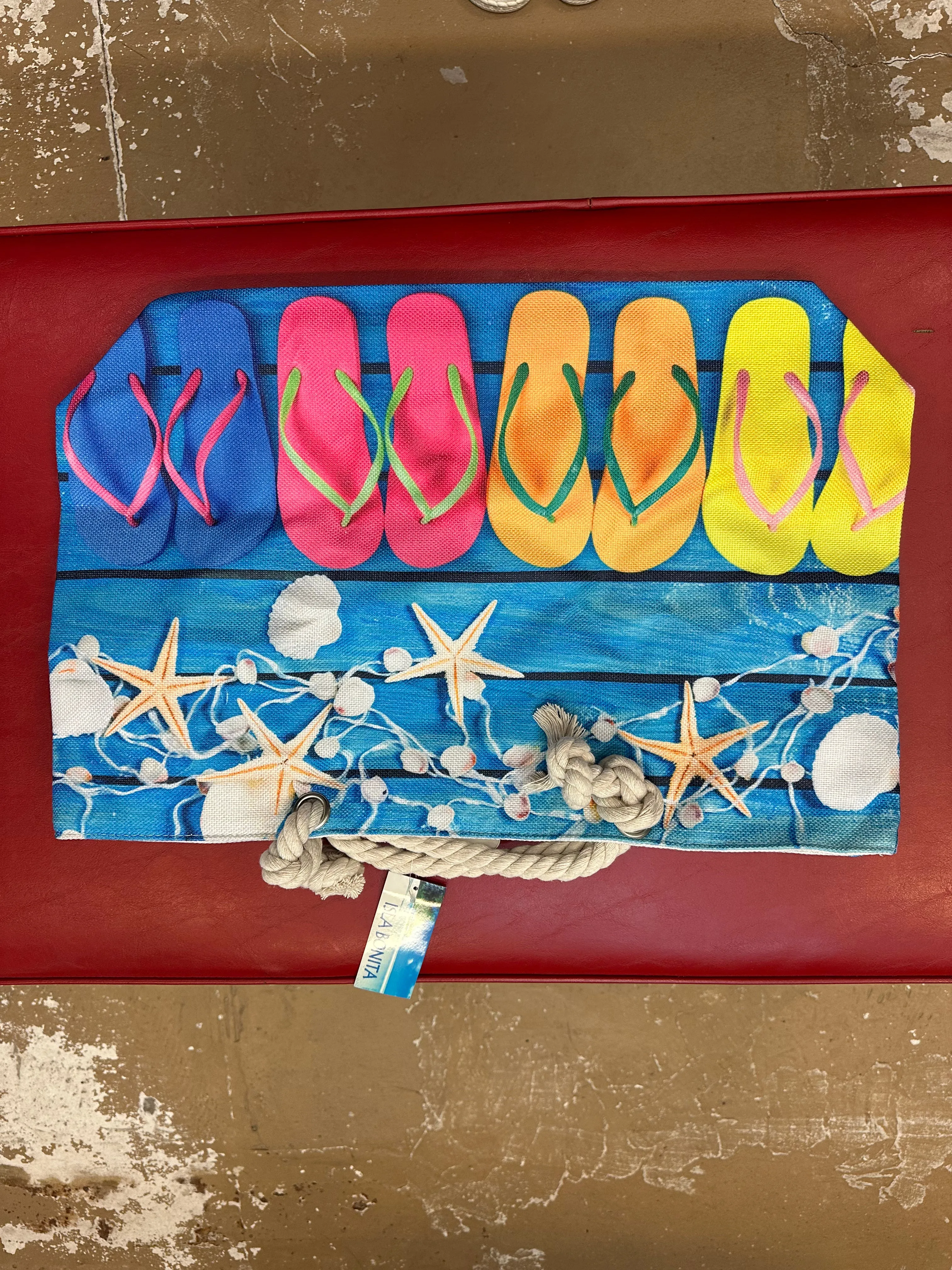 Flip Flop Vacation Beach Bag