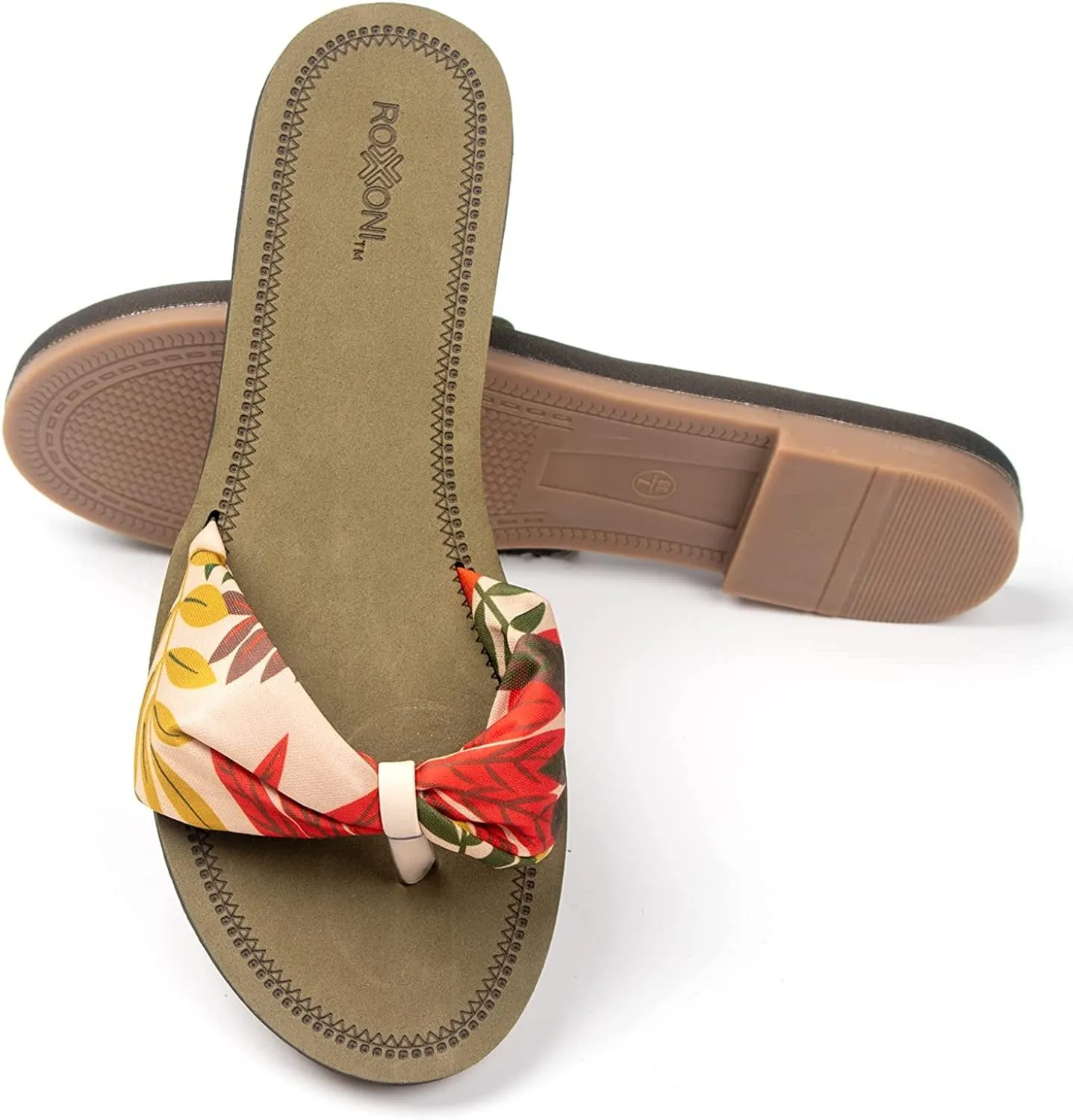 Floral Lace Strap Slippers for Women – Boho Indoor Outdoor Slippers for Summers – Stylish & Trendy Casual Slippers for Women