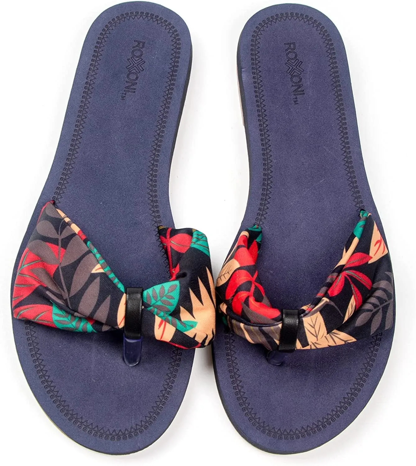 Floral Lace Strap Slippers for Women – Boho Indoor Outdoor Slippers for Summers – Stylish & Trendy Casual Slippers for Women