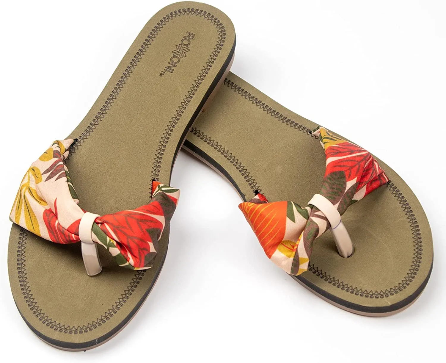 Floral Lace Strap Slippers for Women – Boho Indoor Outdoor Slippers for Summers – Stylish & Trendy Casual Slippers for Women
