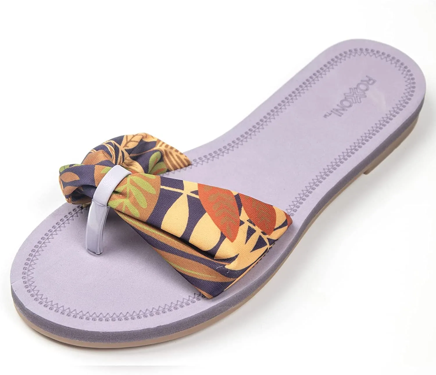 Floral Lace Strap Slippers for Women – Boho Indoor Outdoor Slippers for Summers – Stylish & Trendy Casual Slippers for Women