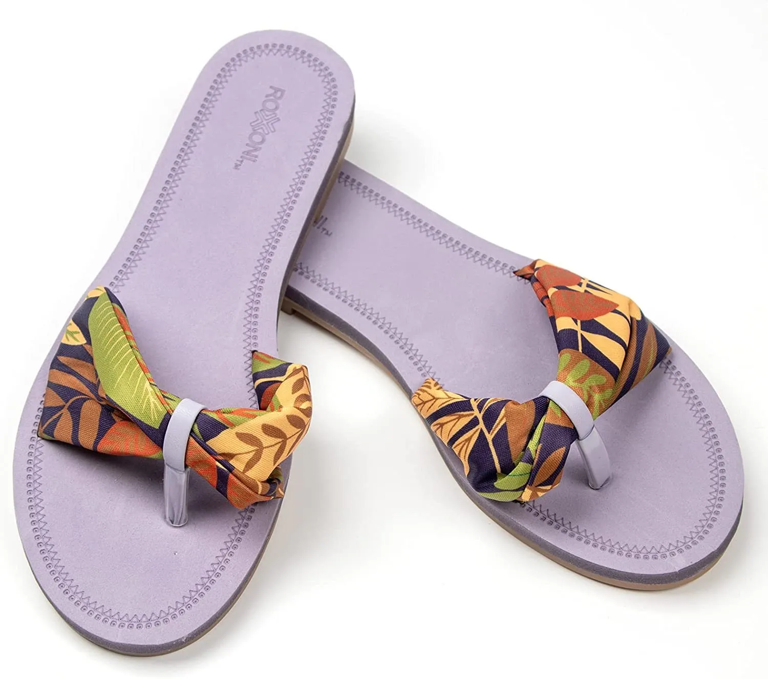 Floral Lace Strap Slippers for Women – Boho Indoor Outdoor Slippers for Summers – Stylish & Trendy Casual Slippers for Women