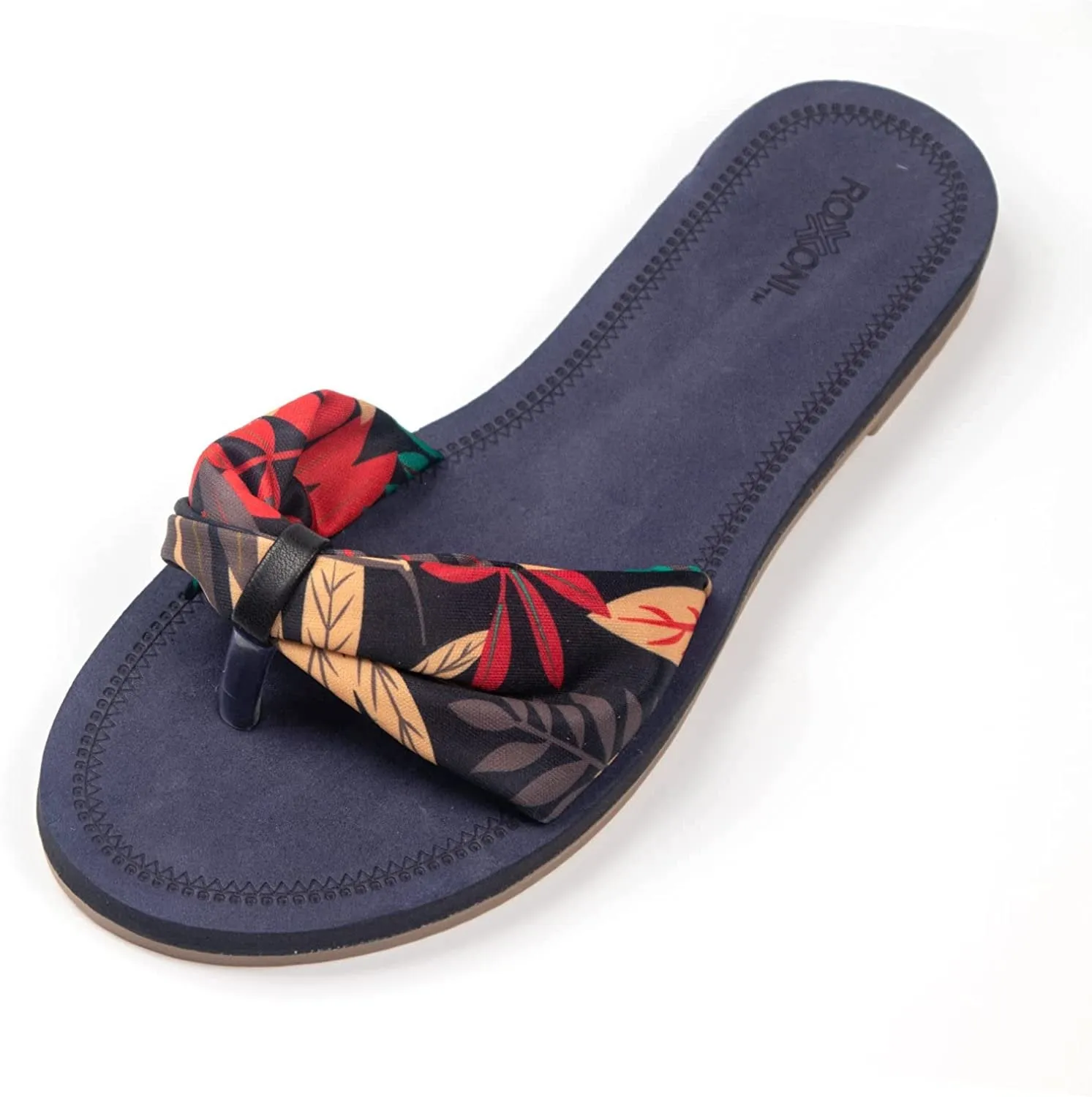 Floral Lace Strap Slippers for Women – Boho Indoor Outdoor Slippers for Summers – Stylish & Trendy Casual Slippers for Women
