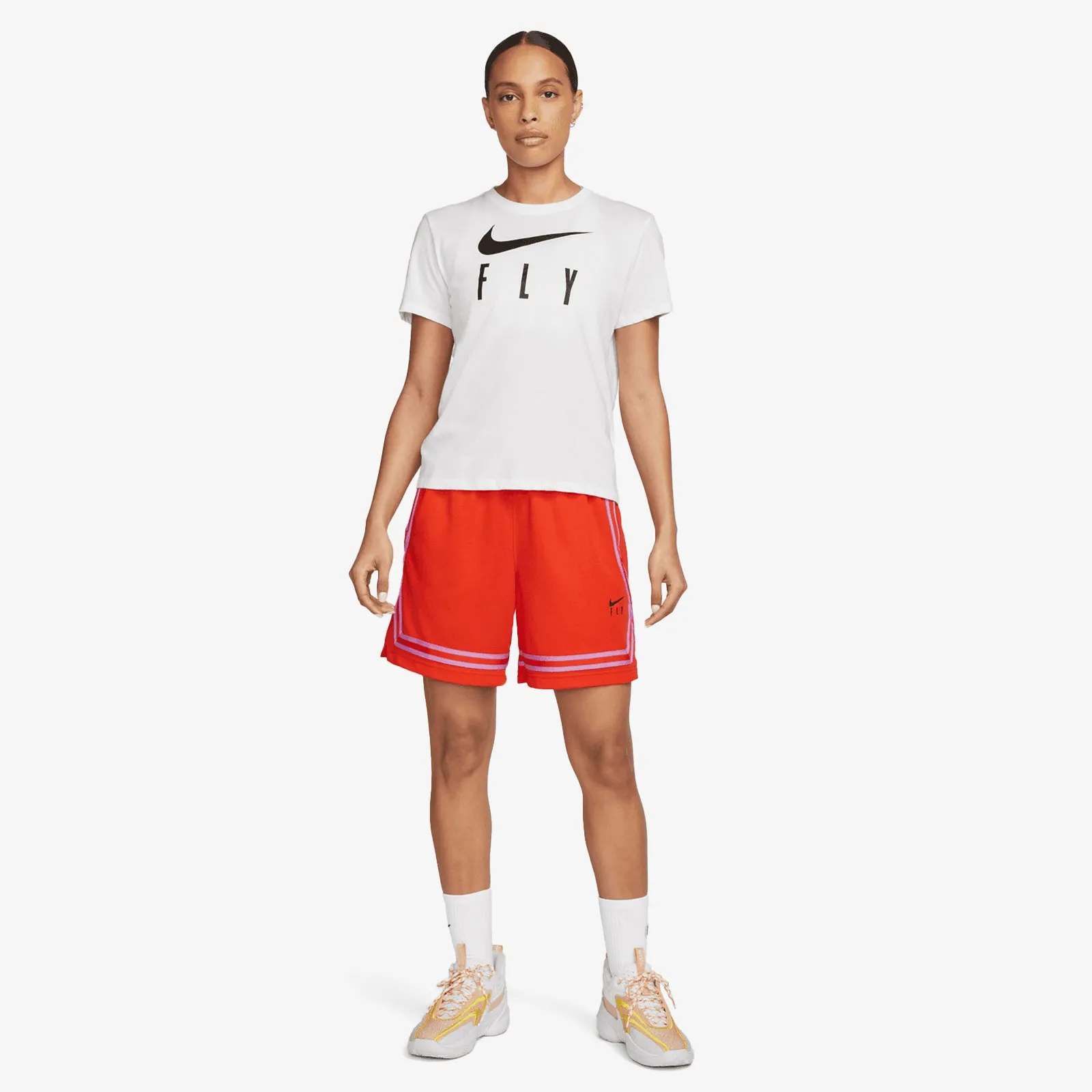 Fly Crossover Women's Basketball Shorts - Red