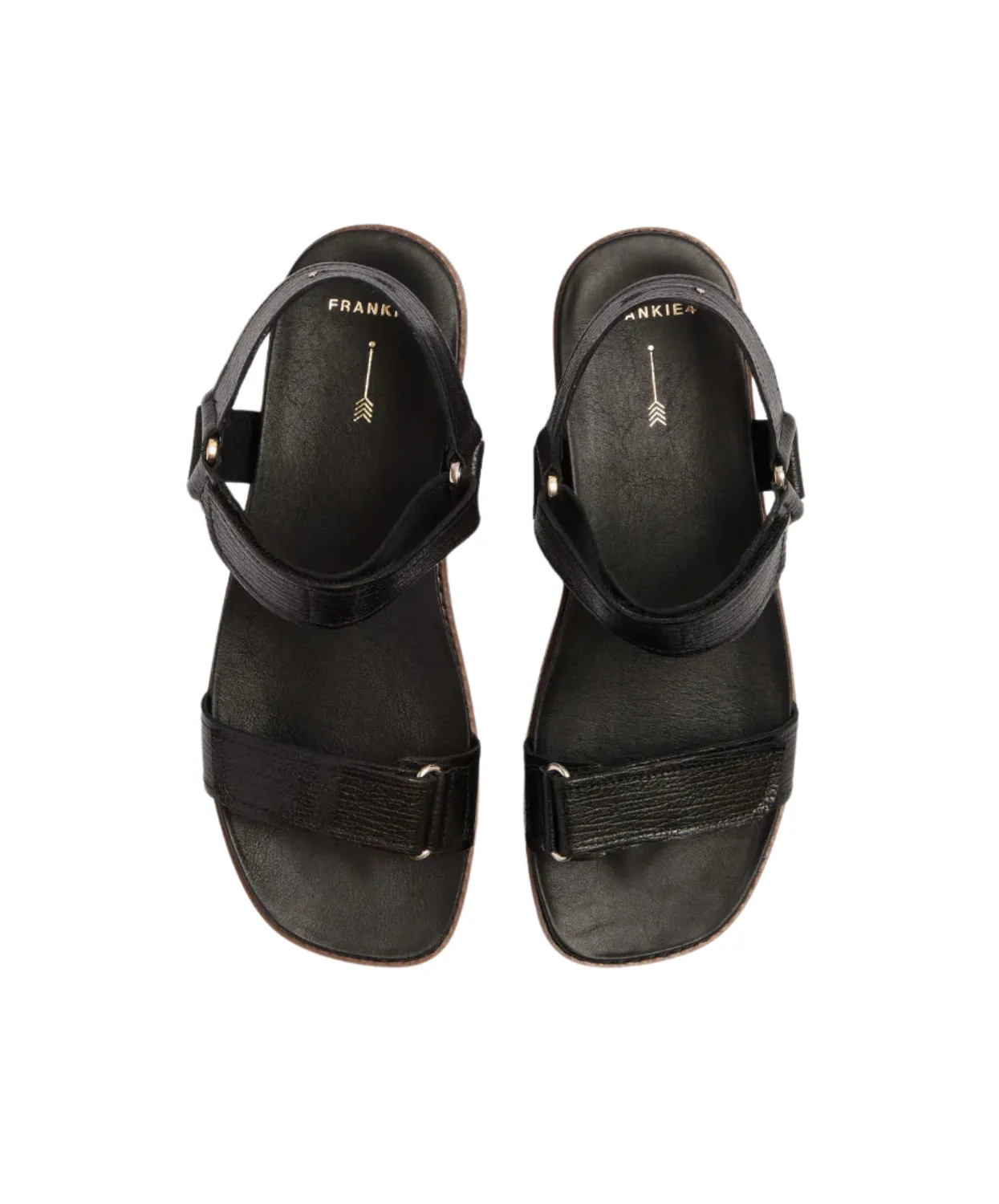 Frankie4 Zane Black Grain Sandal
