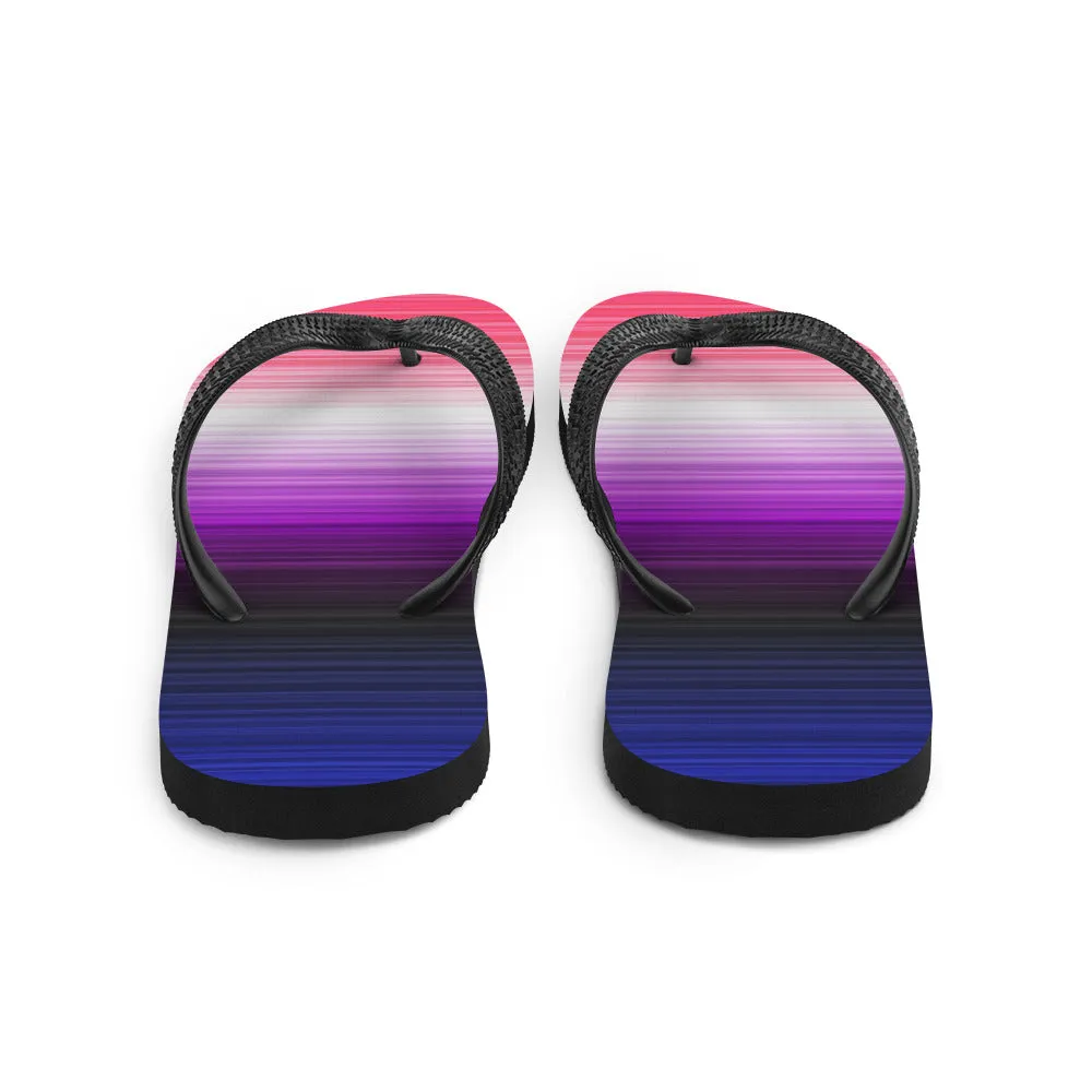 Genderfluid Gradient Flip Flops
