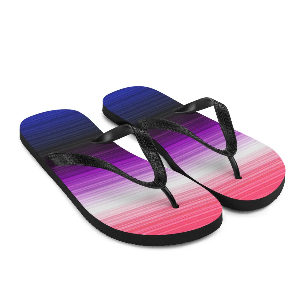 Genderfluid Gradient Flip Flops