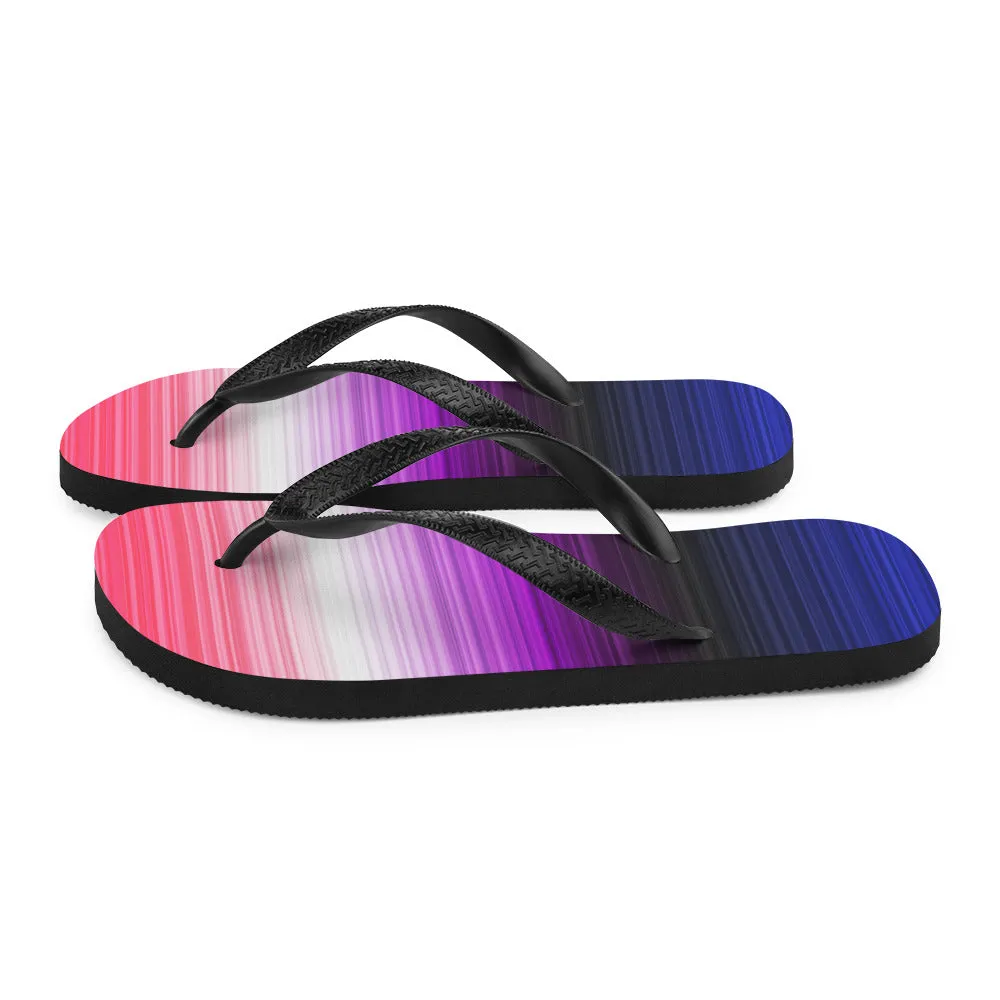 Genderfluid Gradient Flip Flops