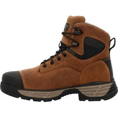 Georgia Men's Durablend Edge 6" Alloy Toe Waterproof Work Boot -Brown- GB00679