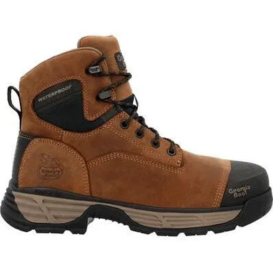 Georgia Men's Durablend Edge 6" Alloy Toe Waterproof Work Boot -Brown- GB00679