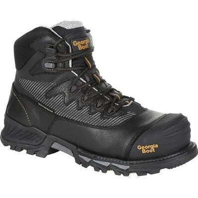 Georgia Men's Rumbler 6" Comp Toe Waterproof Hiker Work Boot- Black- GB00311