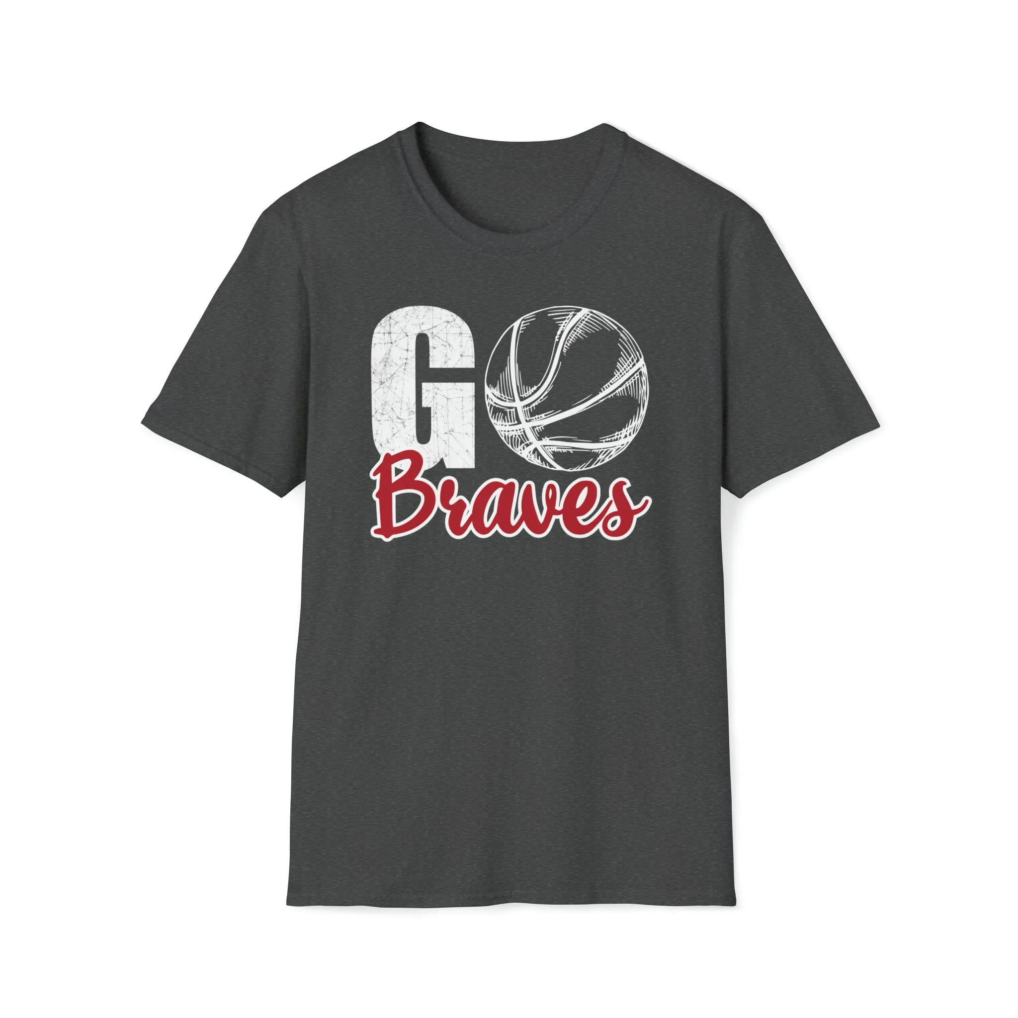 Go Braves Basketball Unisex Softstyle T-Shirt