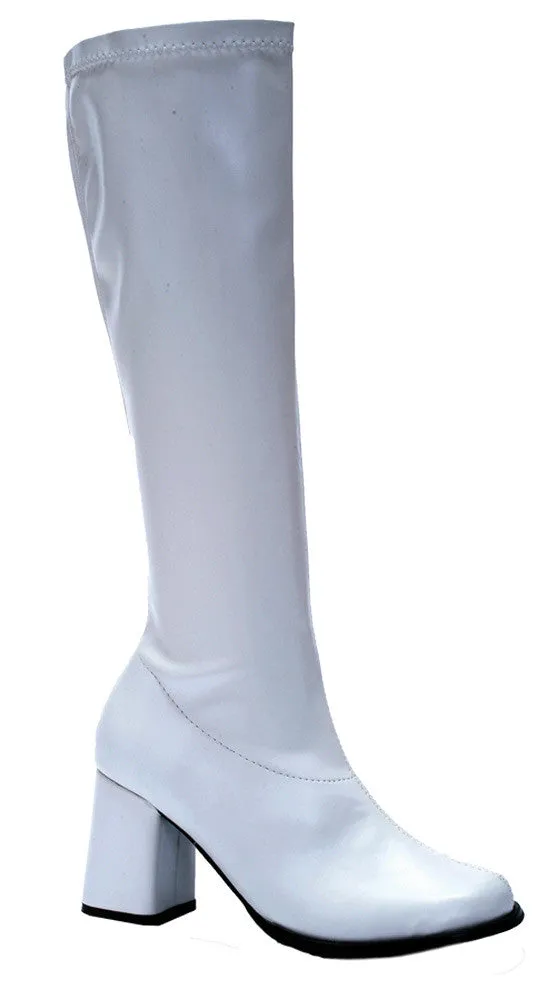 Go Go Boot White Size 8  Costume Accessories