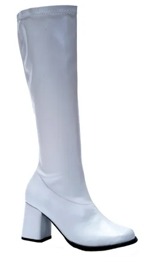 Go Go Boot White Size 8  Costume Accessories