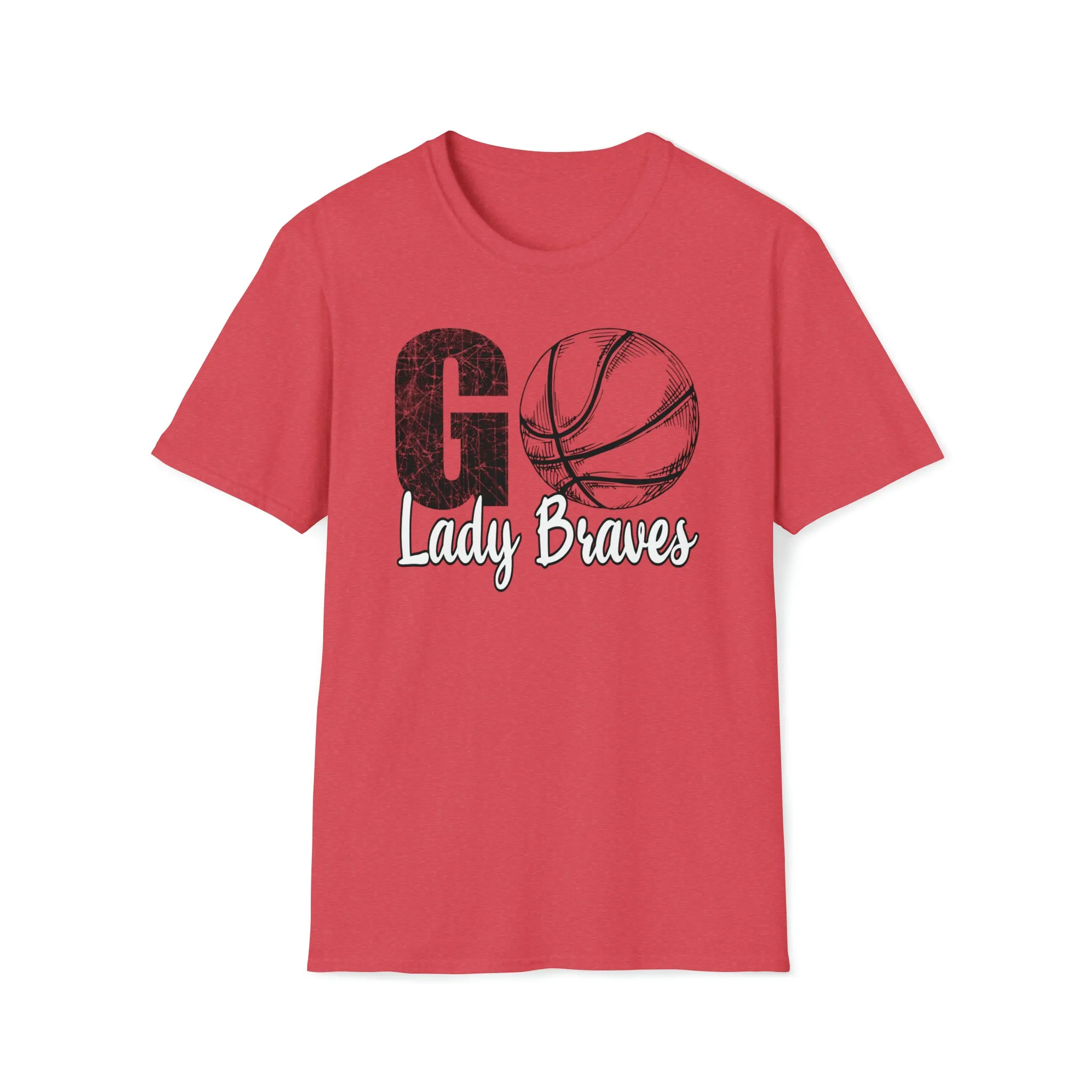 Go Lady Braves Basketball Unisex Softstyle T-Shirt